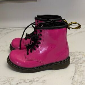 Hot Pink Lace-Up Dr marten  Boots